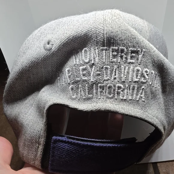 Harley-Davidson Gray Snapback Hat with Embroidered Logo - Picture 2 of 2
